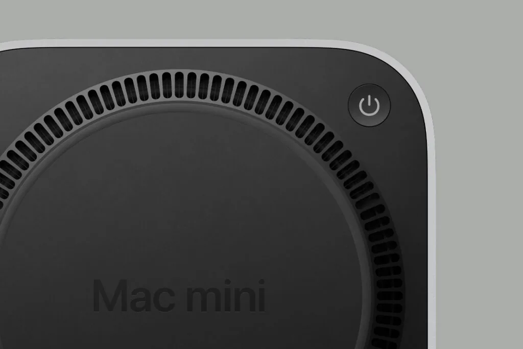 Mac mini 2024 M4 Power Button