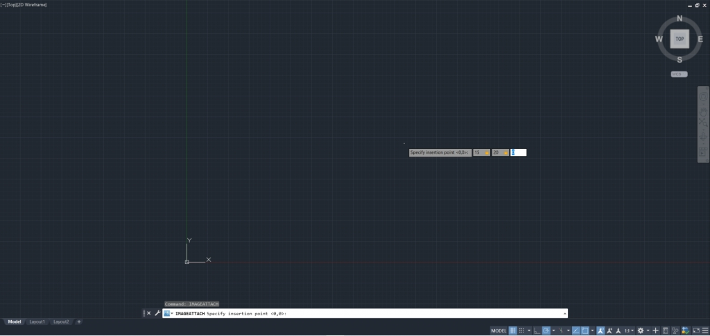AutoCAD Insertion Point With Custom Coordinates