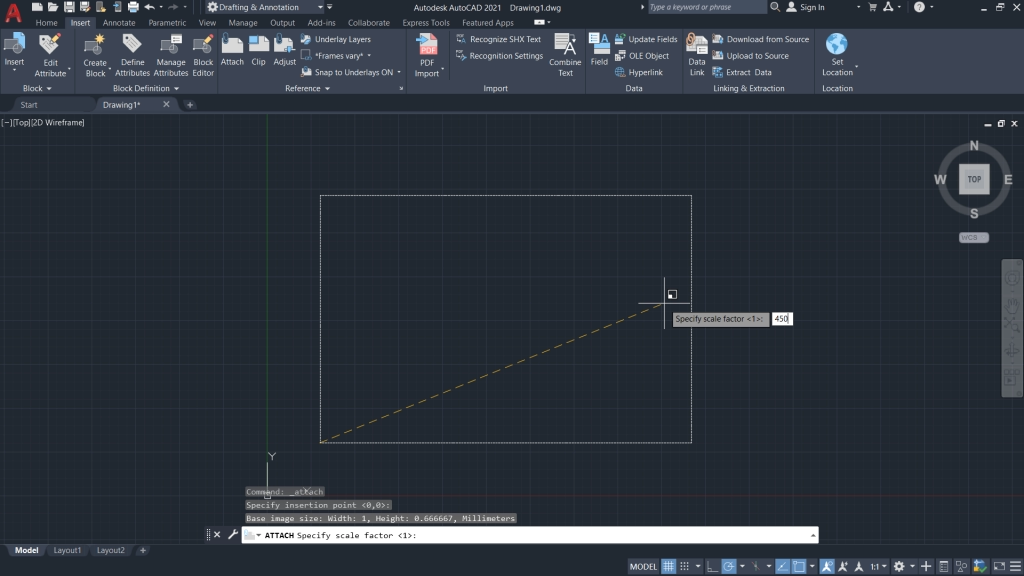 AutoCAD Specify Scale Factor