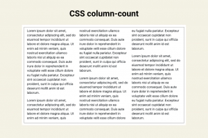 Mehrspaltiges CSS-Layout