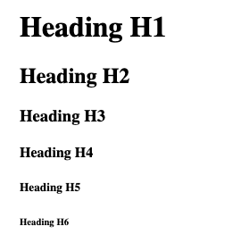 Heading Tags