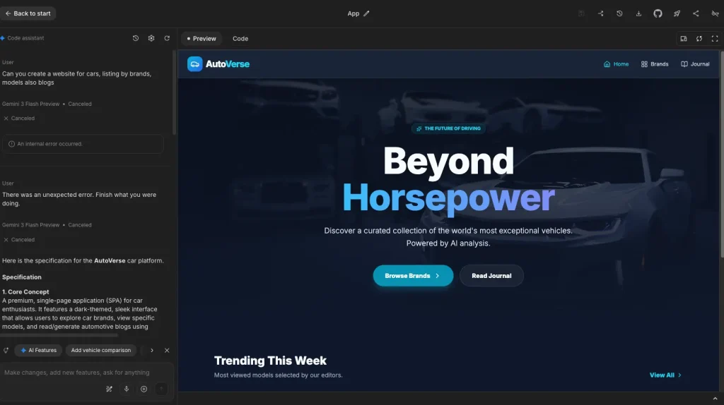 Google AI Studio Preview