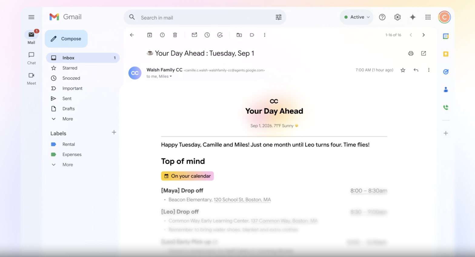 Google's CC AI Agent