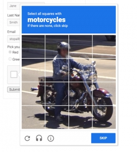 Google reCAPTCHA v2