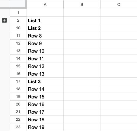 Google Sheets Grup Satırlama Kapalı