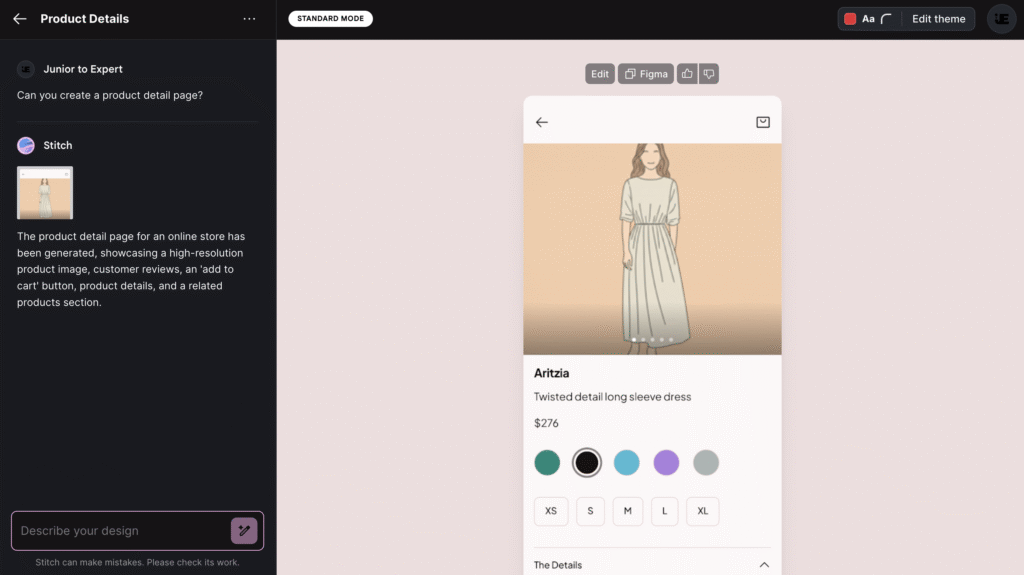 Google Stitch Design