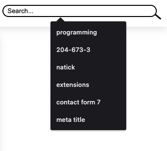 HTML Input Autocomplete