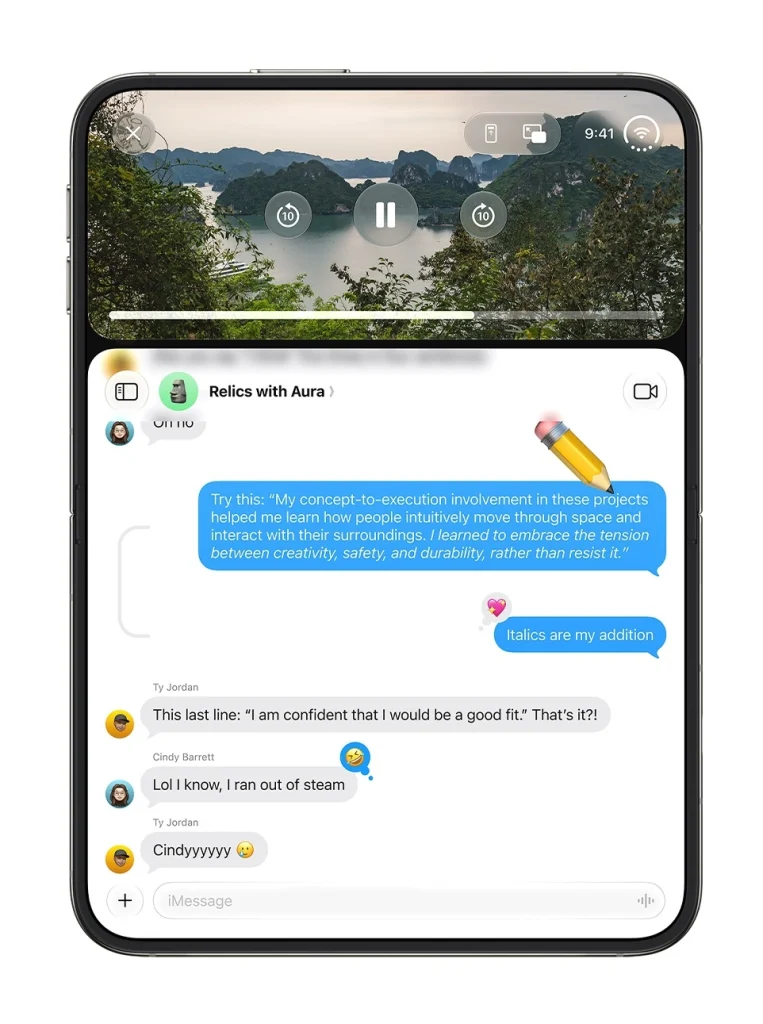 iPhone Duo Open Vertical