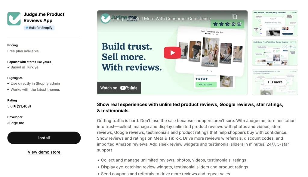 Judge.me Shopify Review Plugin