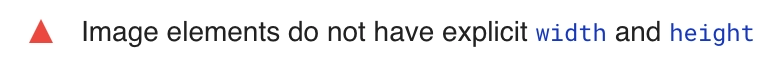 Page Speed Insight Missing Image Dimensions