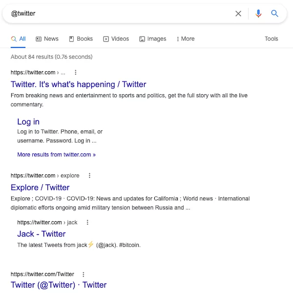 Search Social Media Account