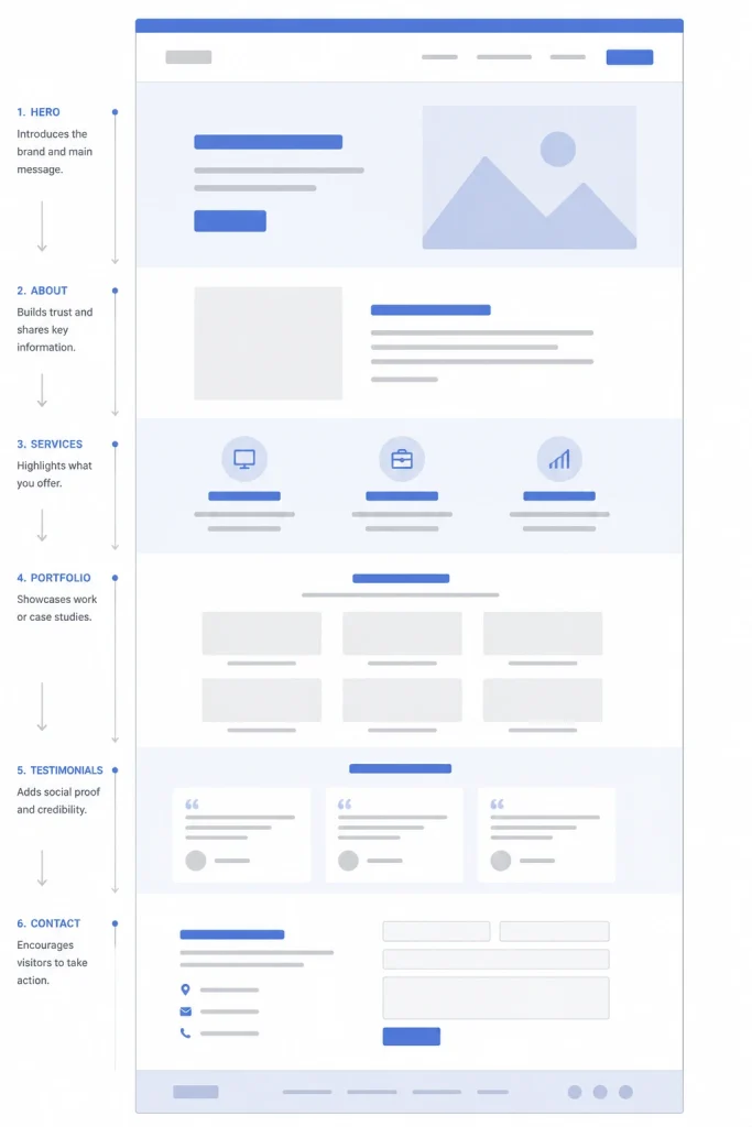 Single-Page (One-Page) Layout Web Design