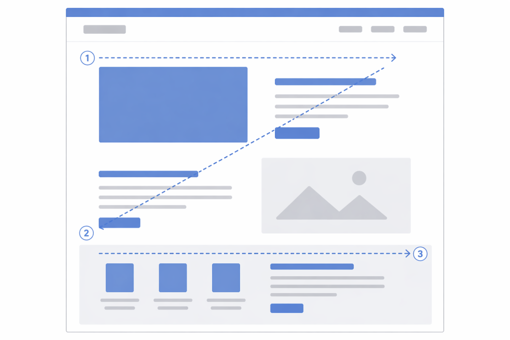 The Z-Pattern Website Layout