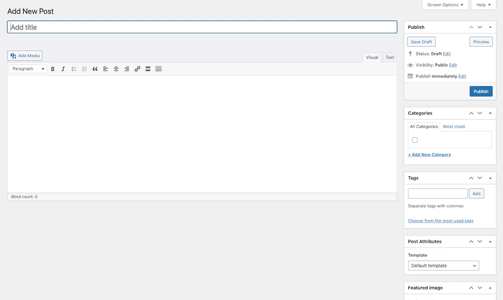 WordPress Classic Editor