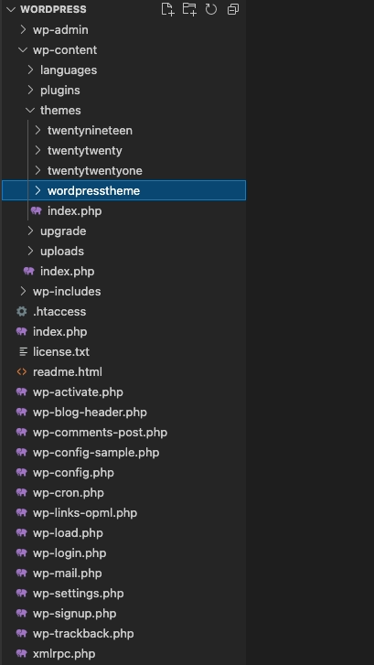 Wordpress Create Theme
