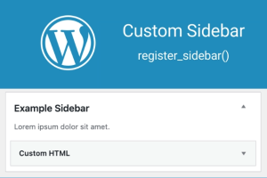 WordPress Custom Sidebar