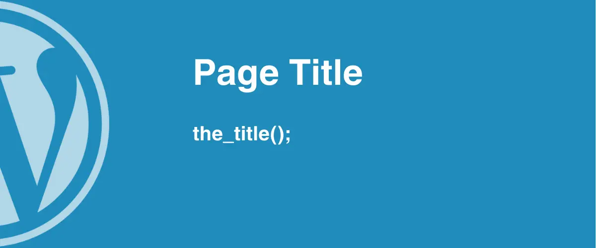 WordPress Title