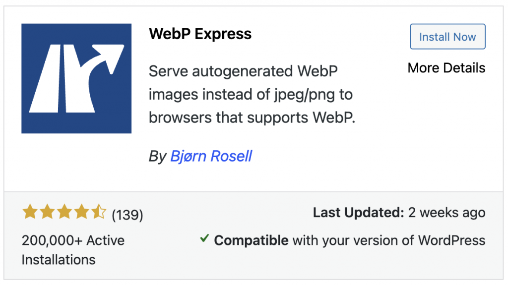 WordPress WebP Express Plugin