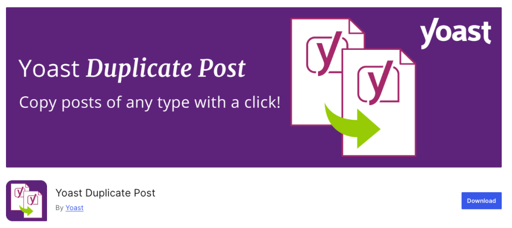 Yoast Duplicate Post Plugin