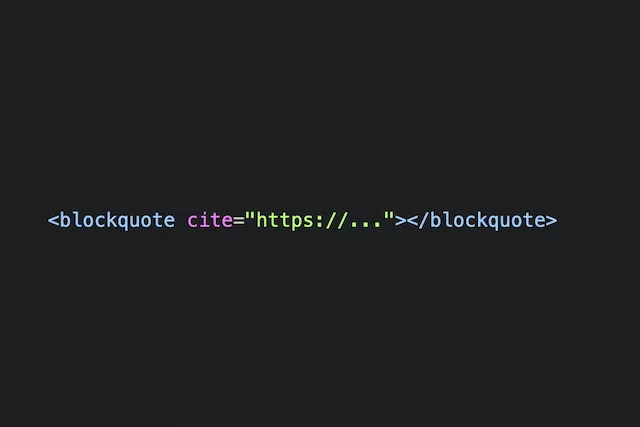 Balises de citation HTML