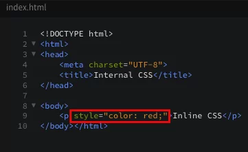 Inline CSS